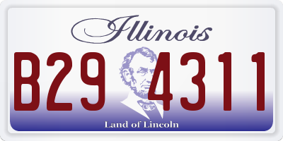 IL license plate B294311