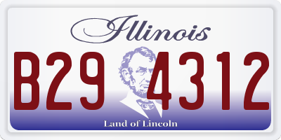 IL license plate B294312