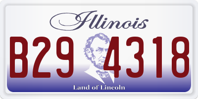 IL license plate B294318