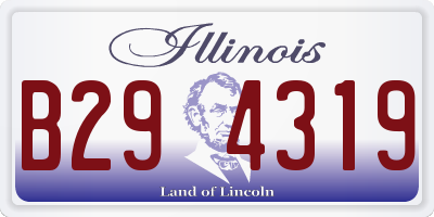 IL license plate B294319