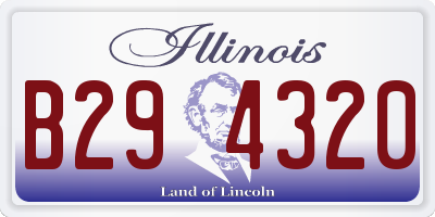 IL license plate B294320