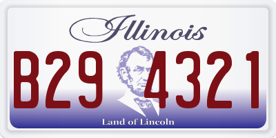 IL license plate B294321
