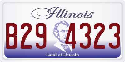 IL license plate B294323