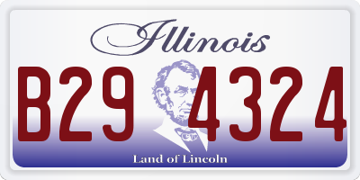 IL license plate B294324