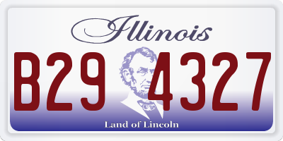 IL license plate B294327