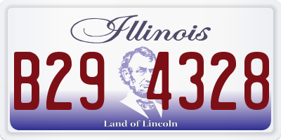 IL license plate B294328