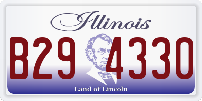 IL license plate B294330