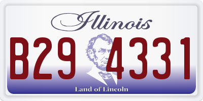 IL license plate B294331