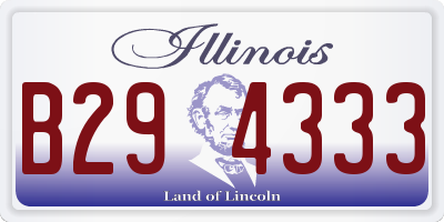 IL license plate B294333