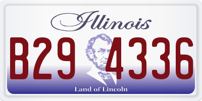 IL license plate B294336