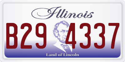 IL license plate B294337