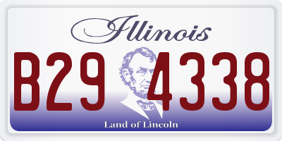 IL license plate B294338
