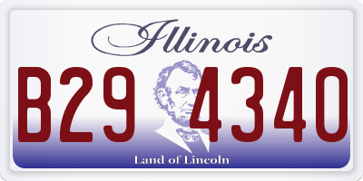 IL license plate B294340