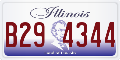 IL license plate B294344
