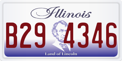IL license plate B294346