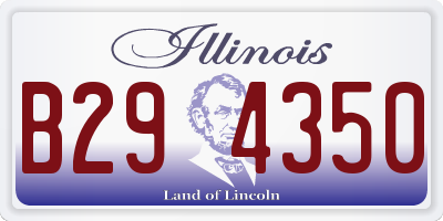 IL license plate B294350