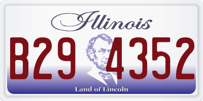 IL license plate B294352