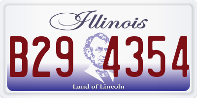 IL license plate B294354