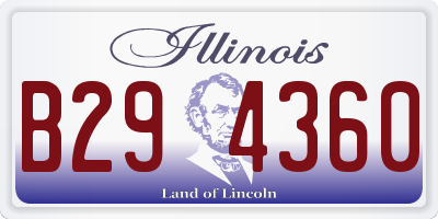 IL license plate B294360
