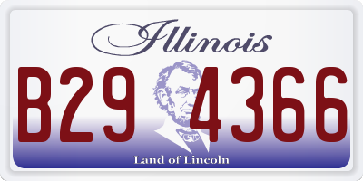 IL license plate B294366