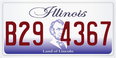 IL license plate B294367