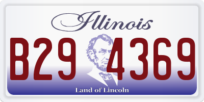 IL license plate B294369