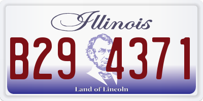 IL license plate B294371