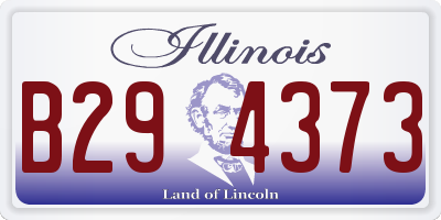IL license plate B294373