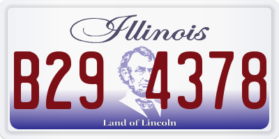 IL license plate B294378