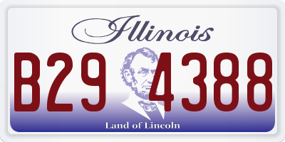 IL license plate B294388