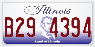IL license plate B294394