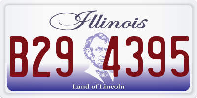 IL license plate B294395
