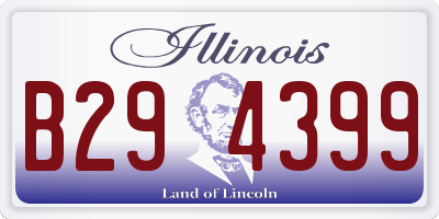 IL license plate B294399