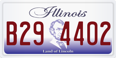 IL license plate B294402