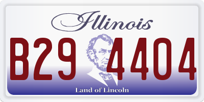 IL license plate B294404