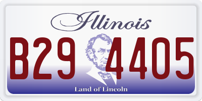 IL license plate B294405