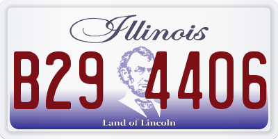 IL license plate B294406