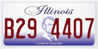 IL license plate B294407