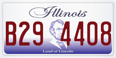 IL license plate B294408