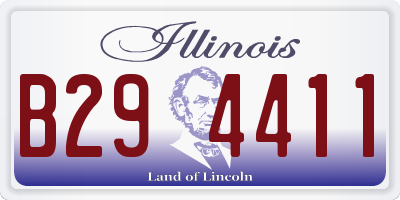 IL license plate B294411