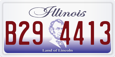 IL license plate B294413