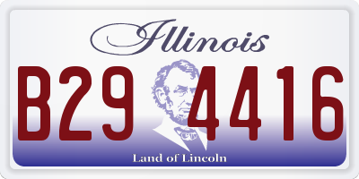IL license plate B294416