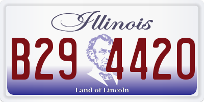 IL license plate B294420