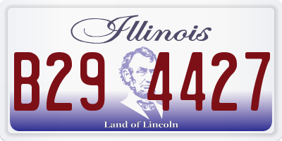 IL license plate B294427