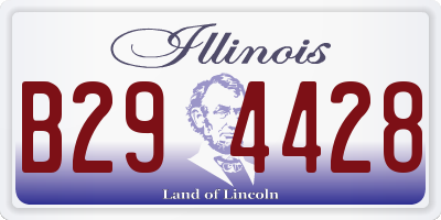IL license plate B294428