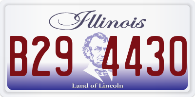 IL license plate B294430