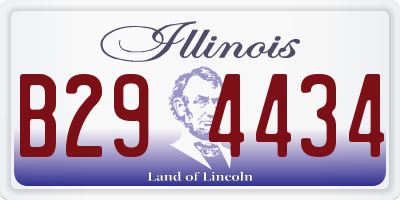 IL license plate B294434