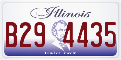 IL license plate B294435