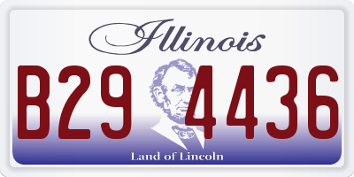IL license plate B294436