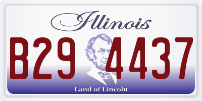 IL license plate B294437